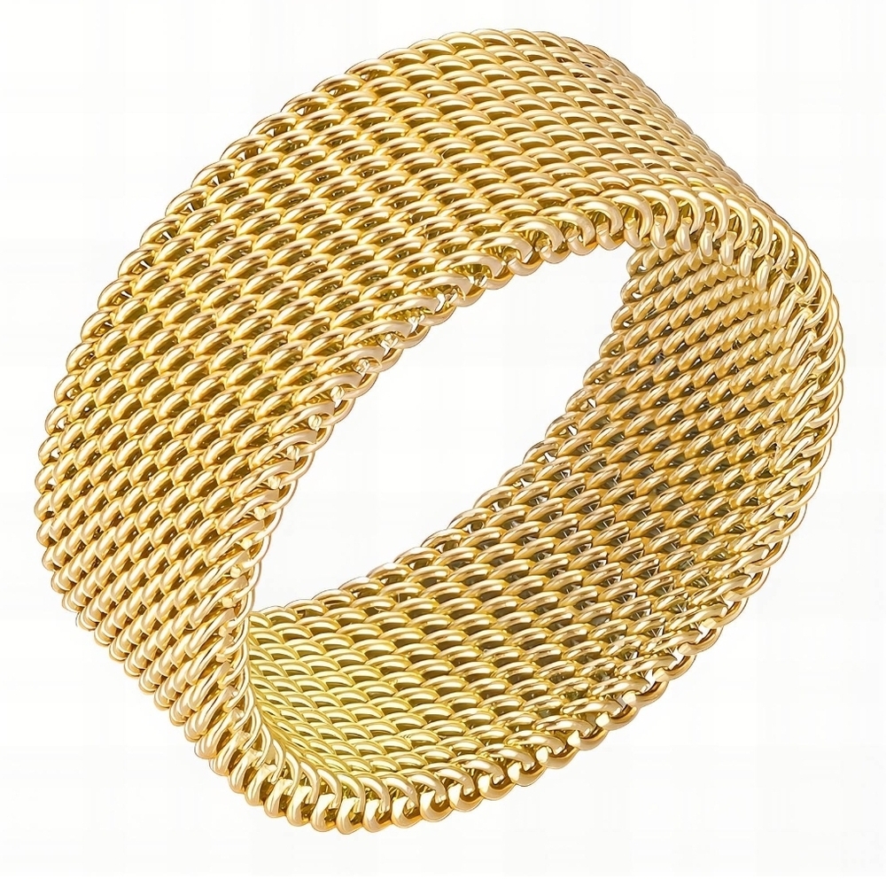 Elegant Gold Mesh Bracelet